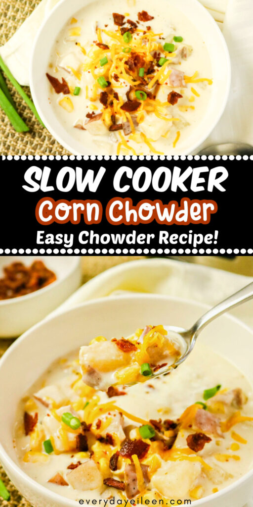 Crockpot Corn Chowder Pinterest Pin