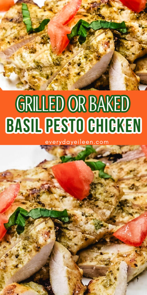 Grilled pesto chicken pinterest pin