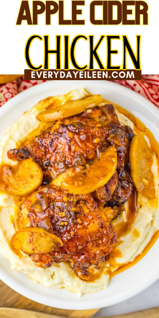 Apple cider chicken thighs pinterest pin