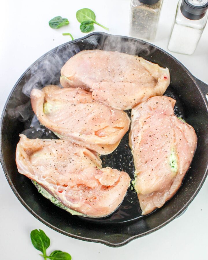 Ricotta Spinach Stuffed Chicken - Everyday Eileen