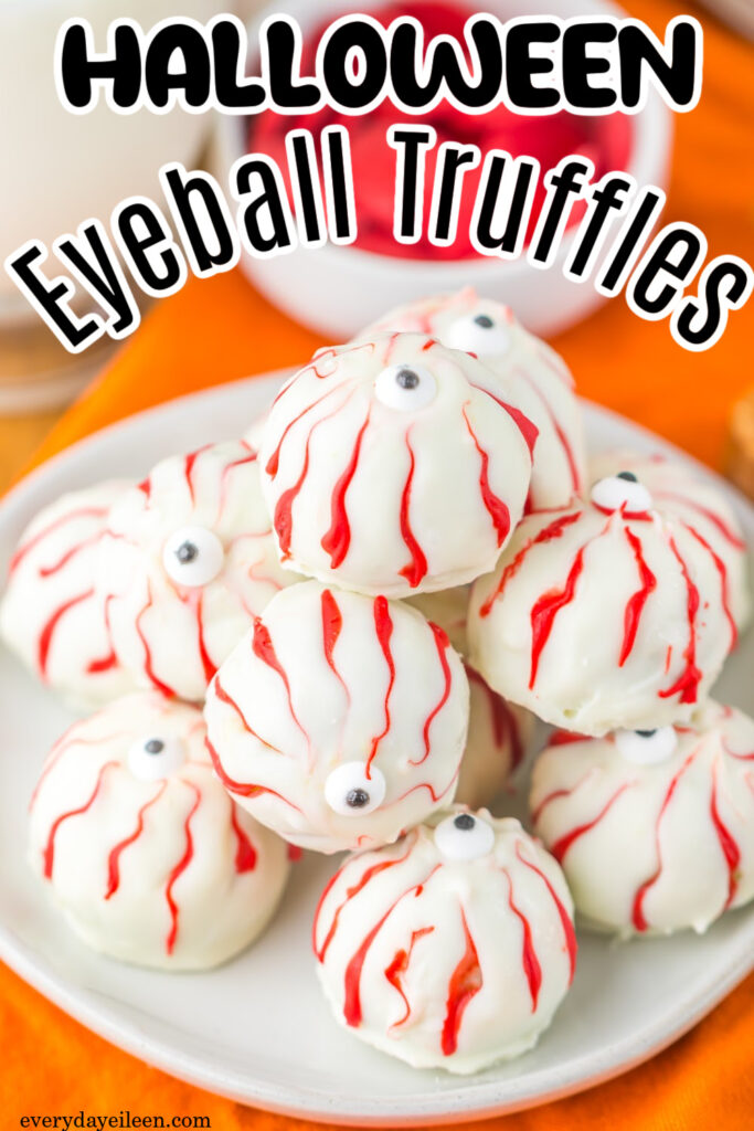 Halloween eyeball truffle Pinterest Pin
