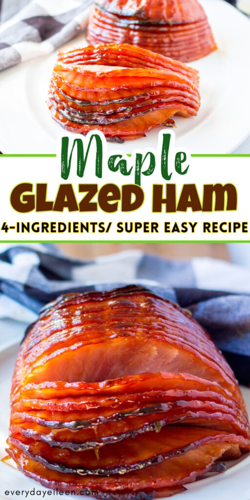 Maple Glaze Ham Pinterest Pin.