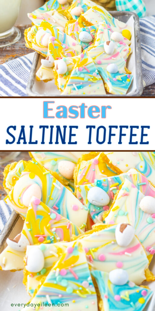 Easter Saltine toffee pinterest pin