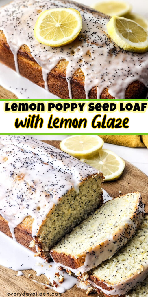 A pinterest pin for lemon poppy seed bread