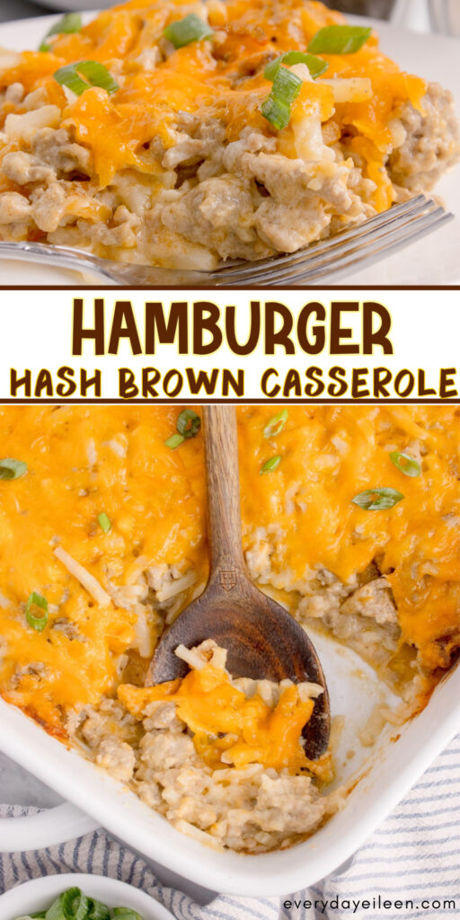 Hamburger hash brown casserole pinterest pin
