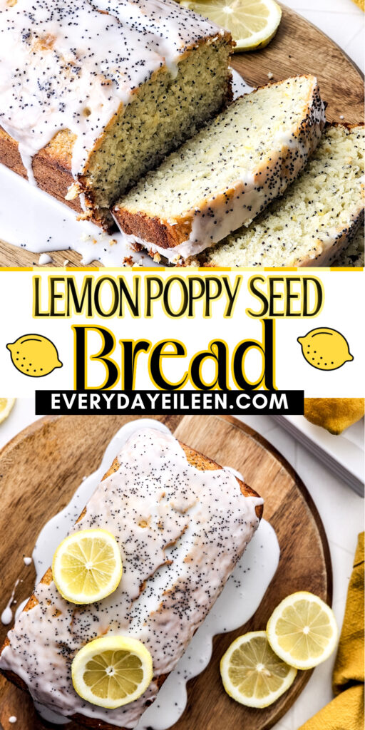 Lemon poppy seed bread pinterest pin