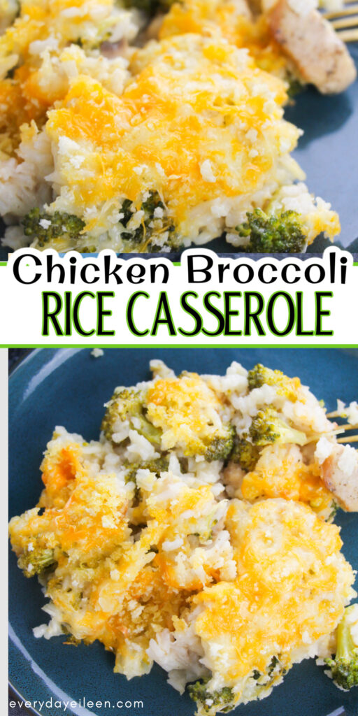 Chicken broccoli rice casserole Pinterest pin