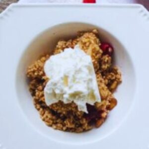 Cranberry apple crisp