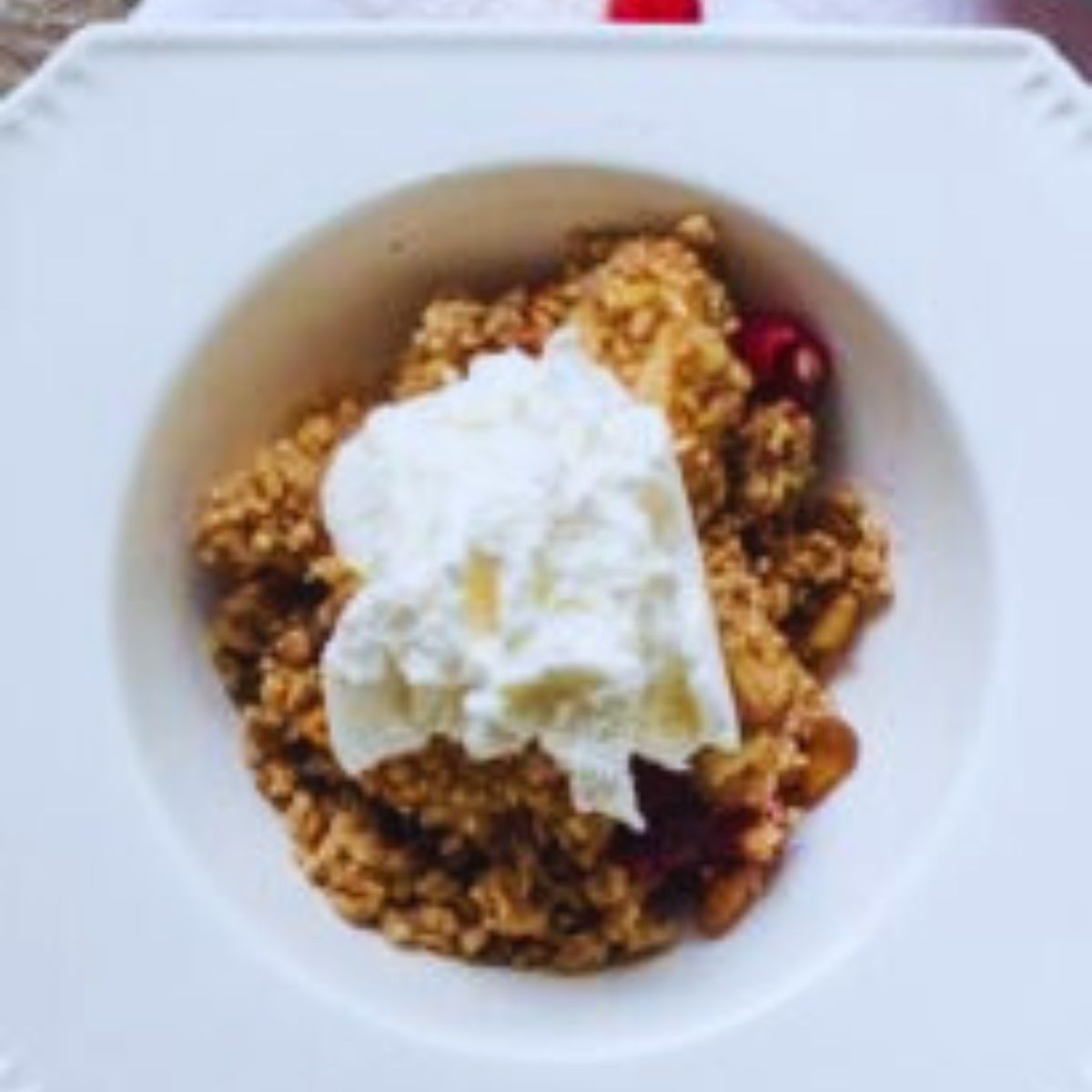 Cranberry apple crisp
