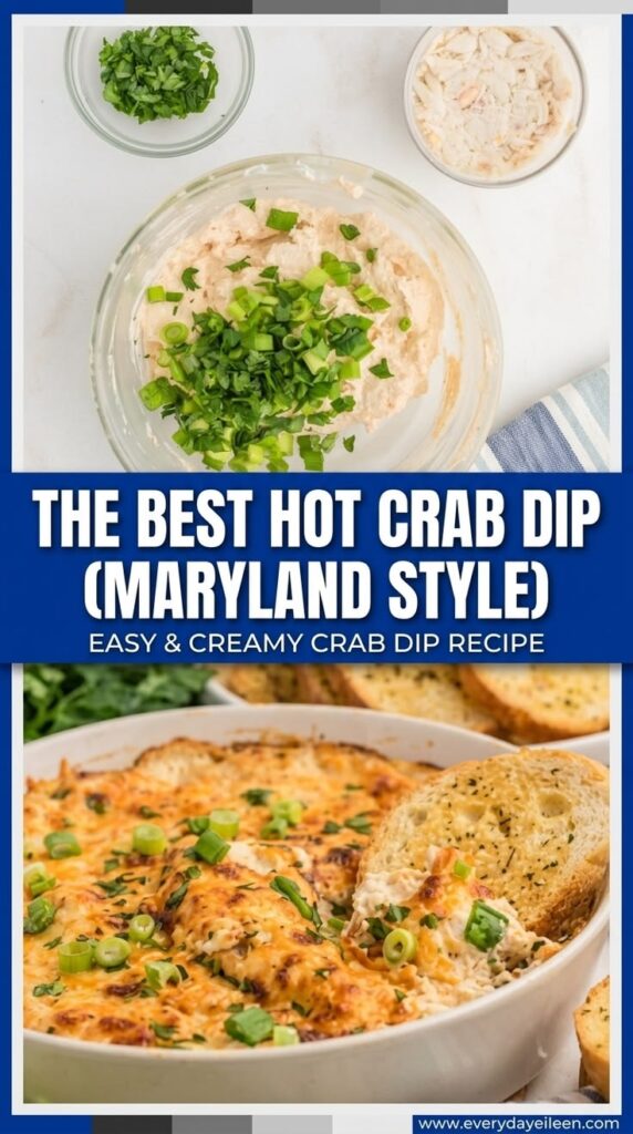 Maryland style Crab Dip Pinterest pin