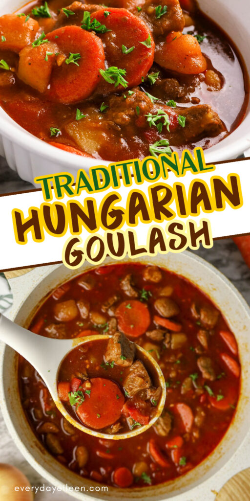 Authentic Beef Goulash Stew Pinterest Pin
