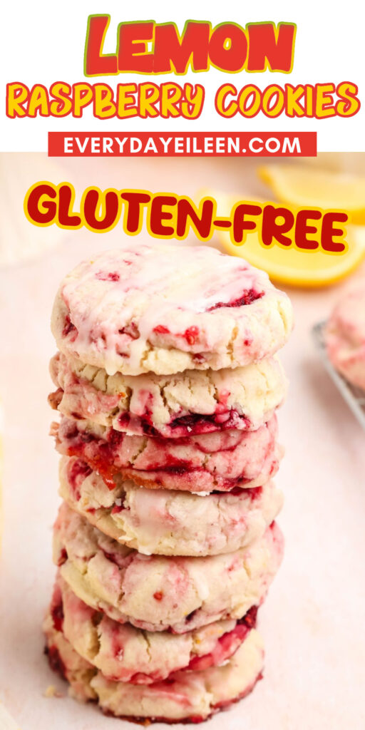 Gluten Free Glazed Raspberry Lemon Cookies