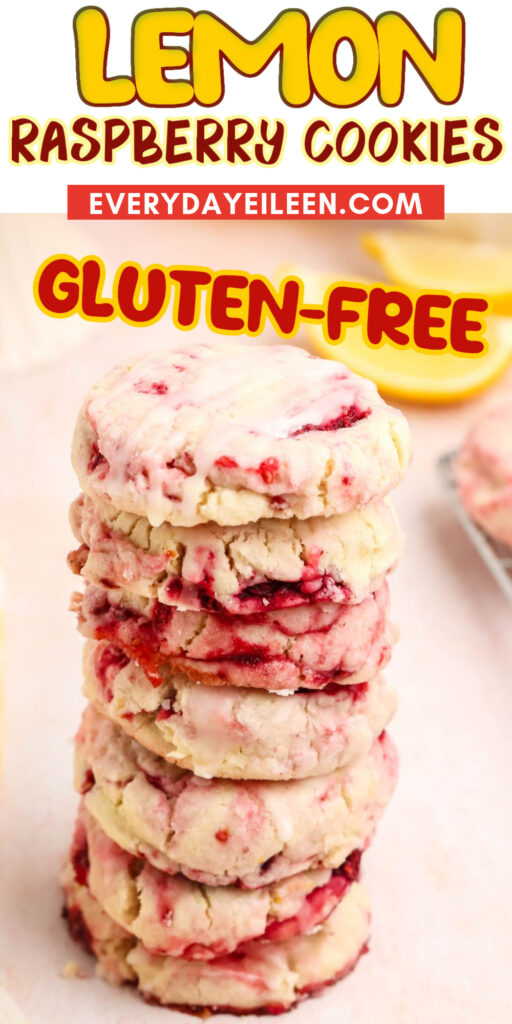 Lemon Raspberry Cookie Pinterest Pin